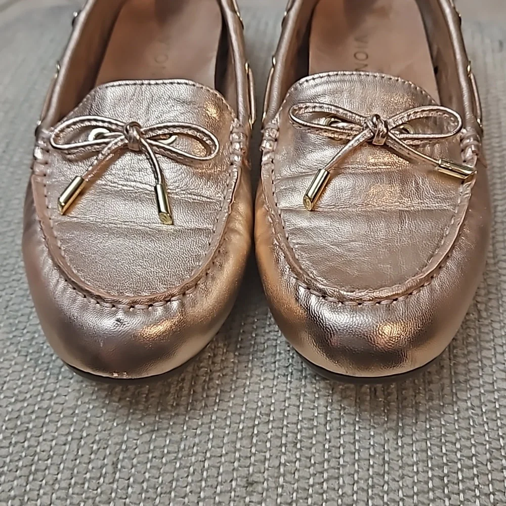 Vionic Virginia Metallic Loafer Rose Gold Women's 6.5